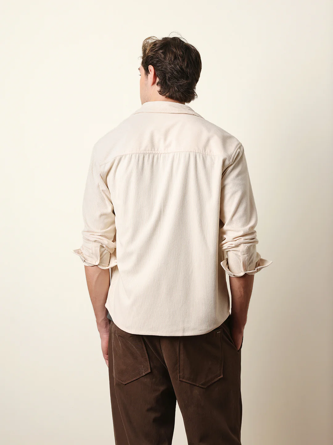 Men Solid Casual Full-Sleeve Shirt - Image 7