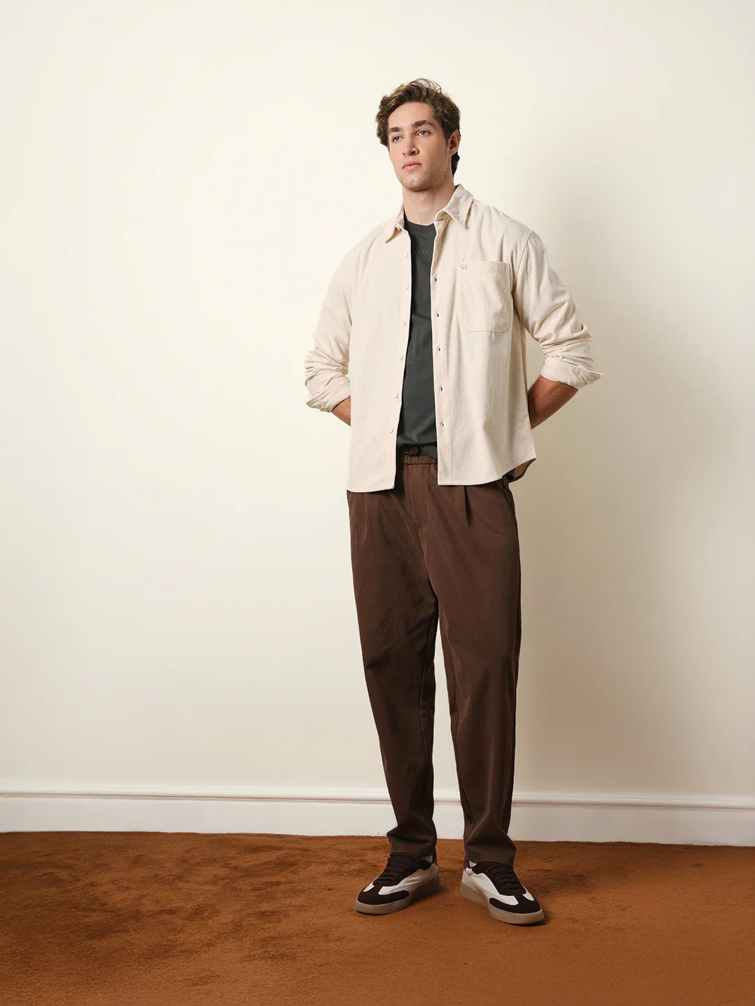 Men Solid Casual Full-Sleeve Shirt - Image 8