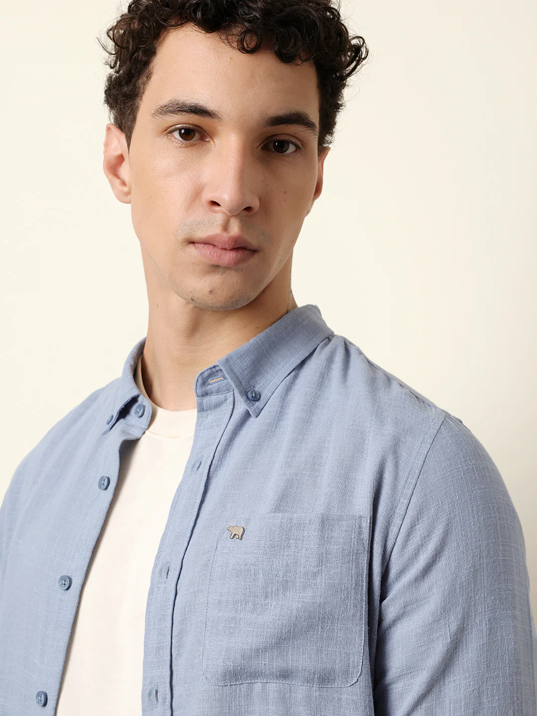 Men Solid Casual Full-Sleeve Shirt - Image 6