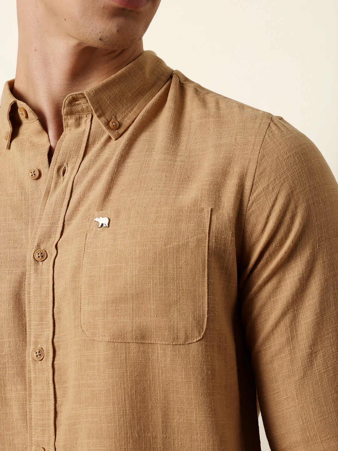 Men Solid Casual Full-Sleeve Shirt - Image 6