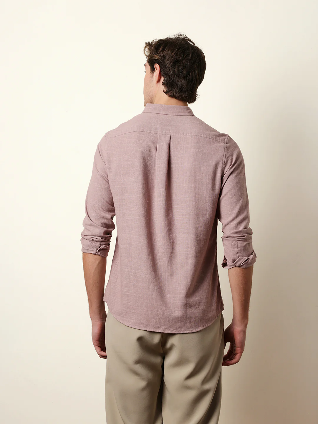 Men Solid Casual Full-Sleeve Shirt - Image 7