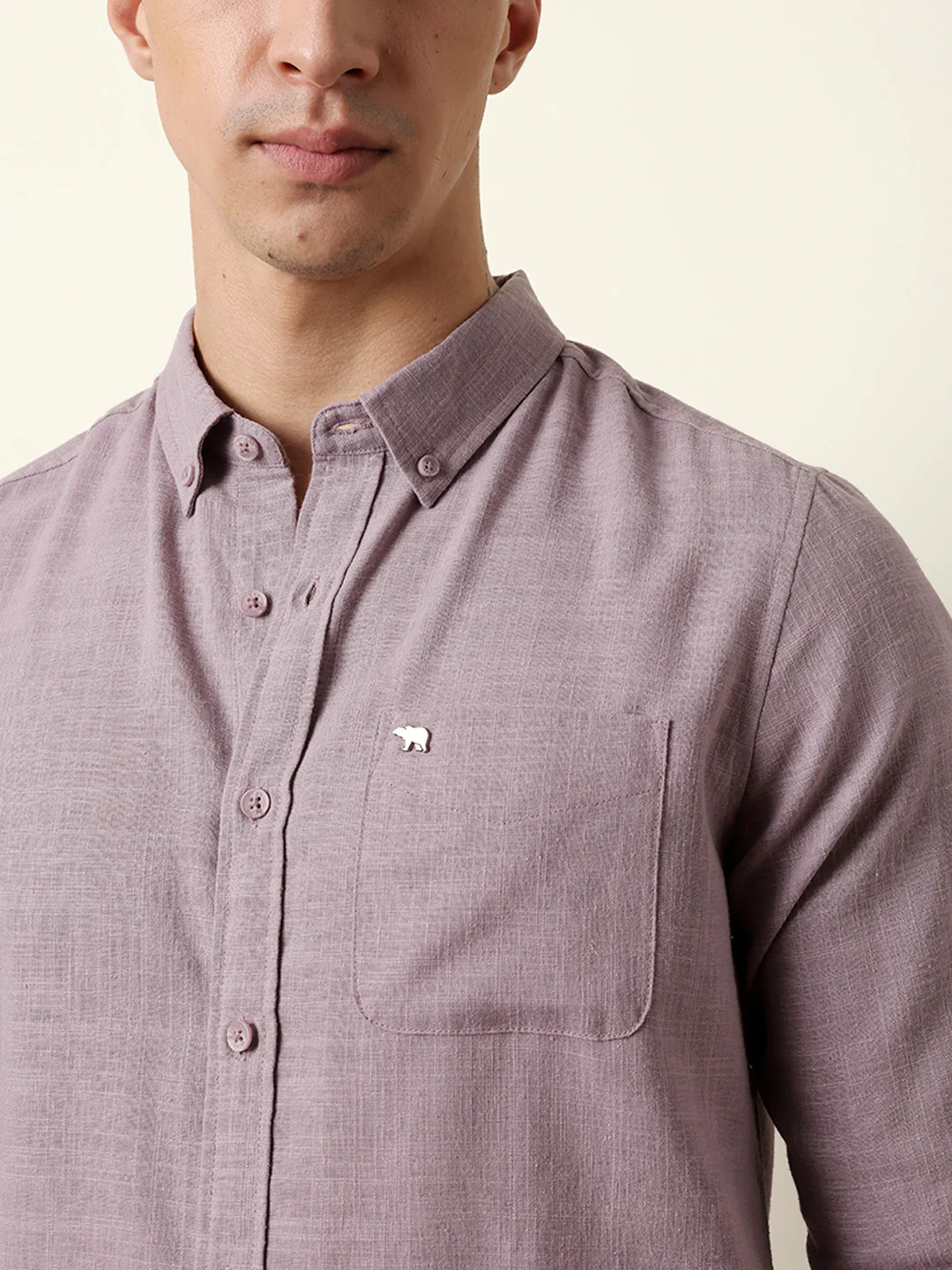 Men Solid Casual Full-Sleeve Shirt - Image 6