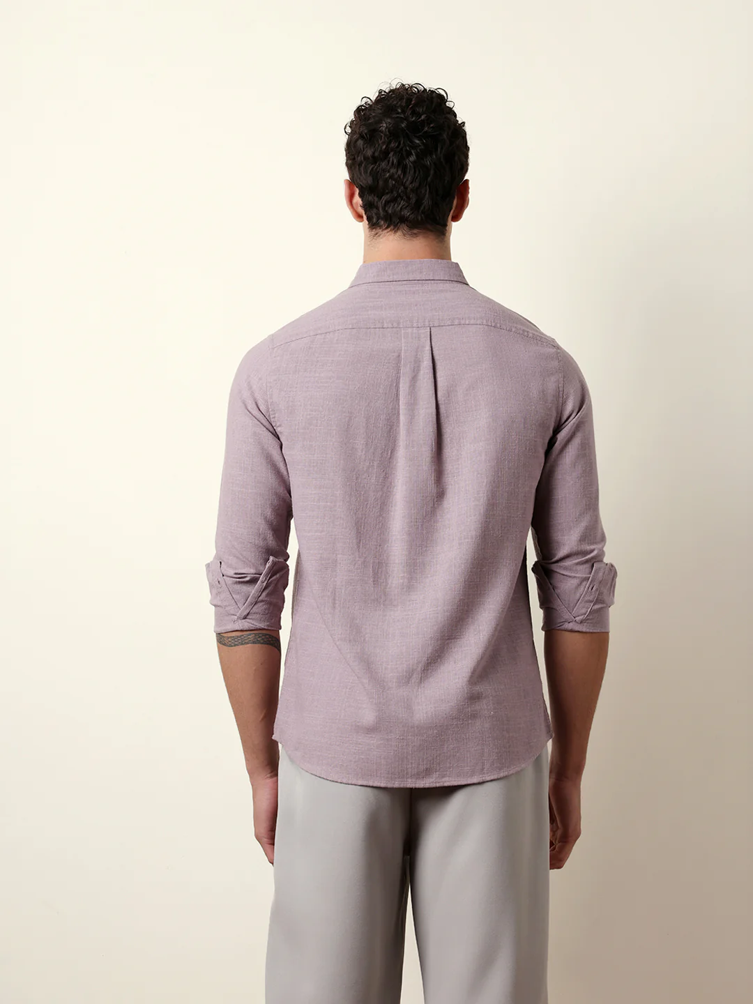 Men Solid Casual Full-Sleeve Shirt - Image 7