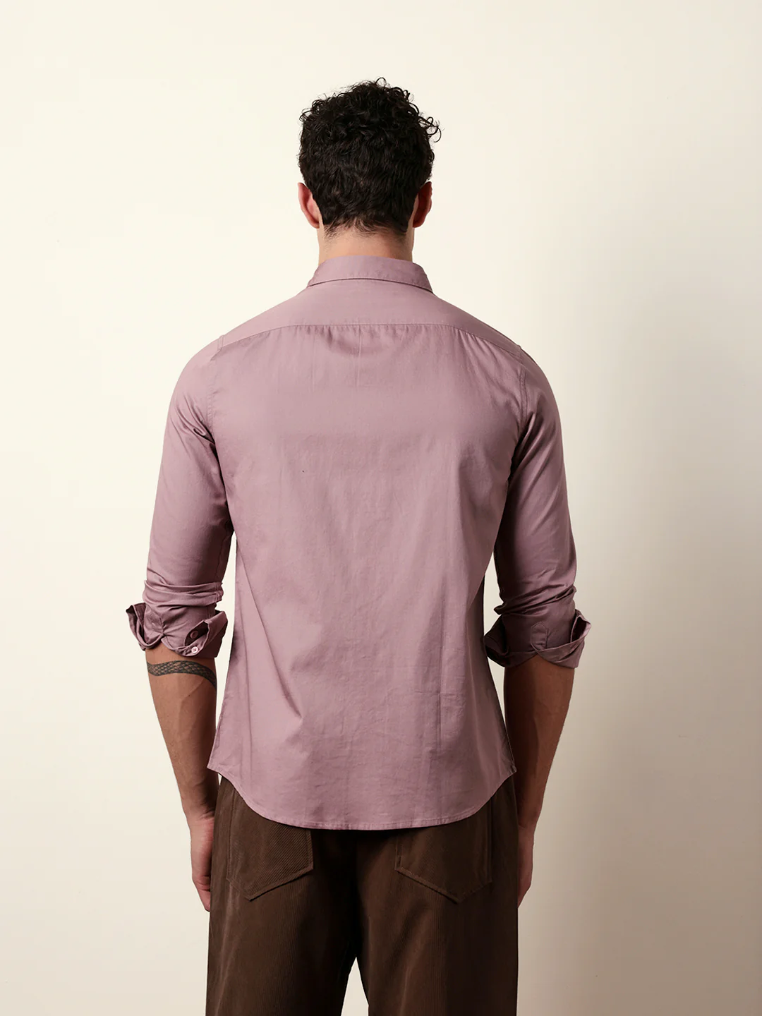 Men Solid Casual Full-Sleeve Shirt - Image 7