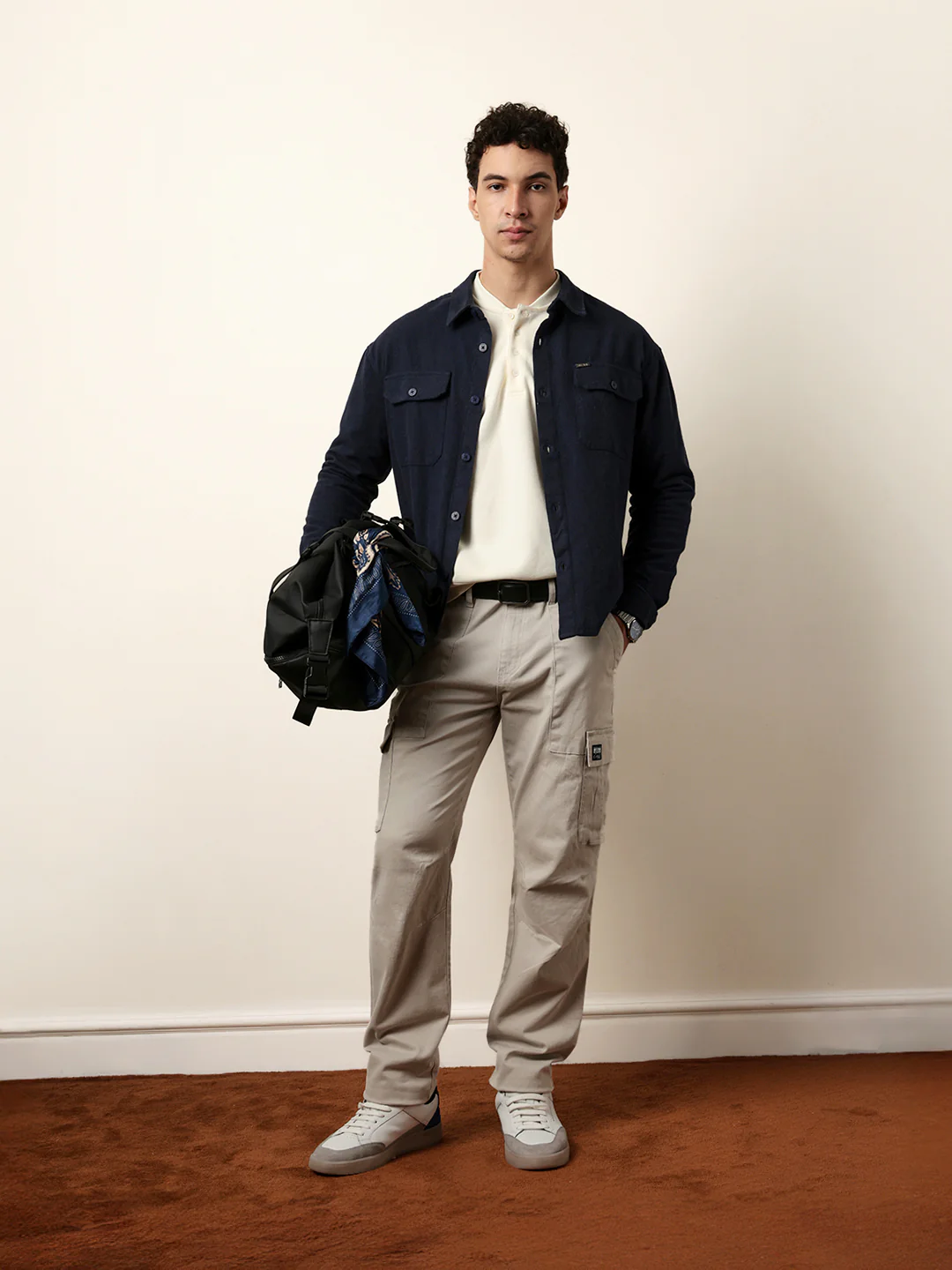 Men Solid Casual Full-Sleeve Shirt - Image 2
