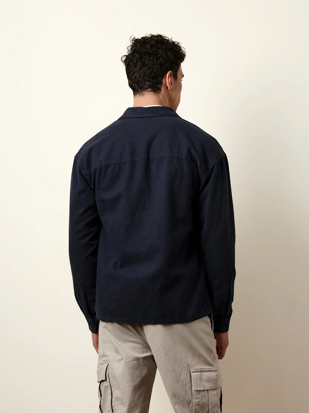 Men Solid Casual Full-Sleeve Shirt - Image 7