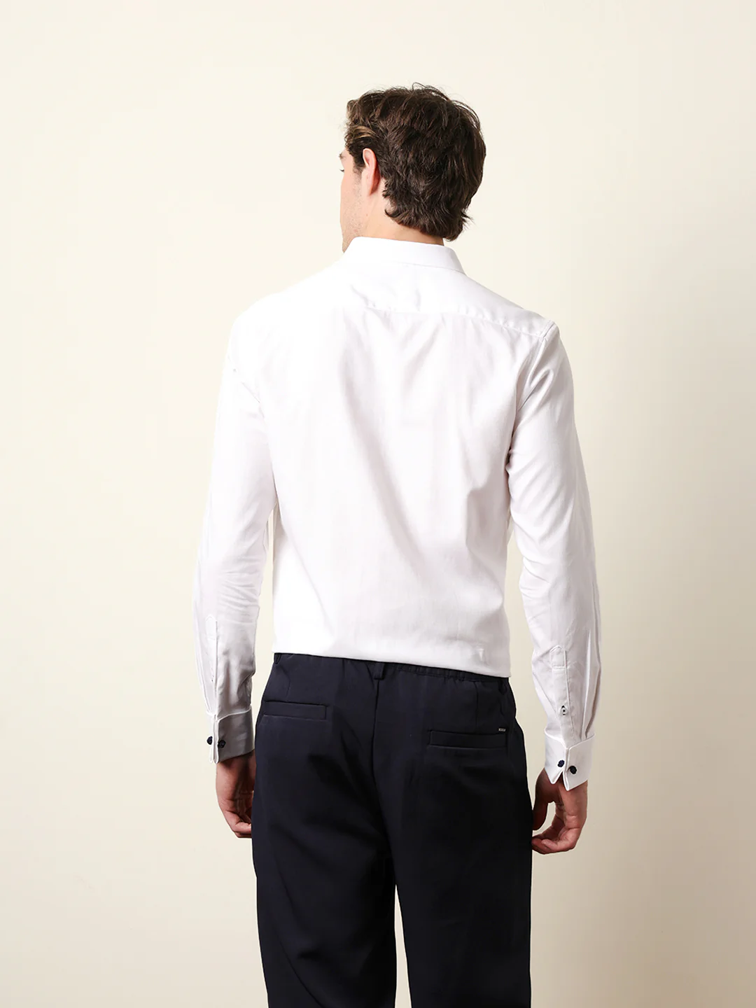 Men Solid Casual Full-Sleeve Shirt - Image 7