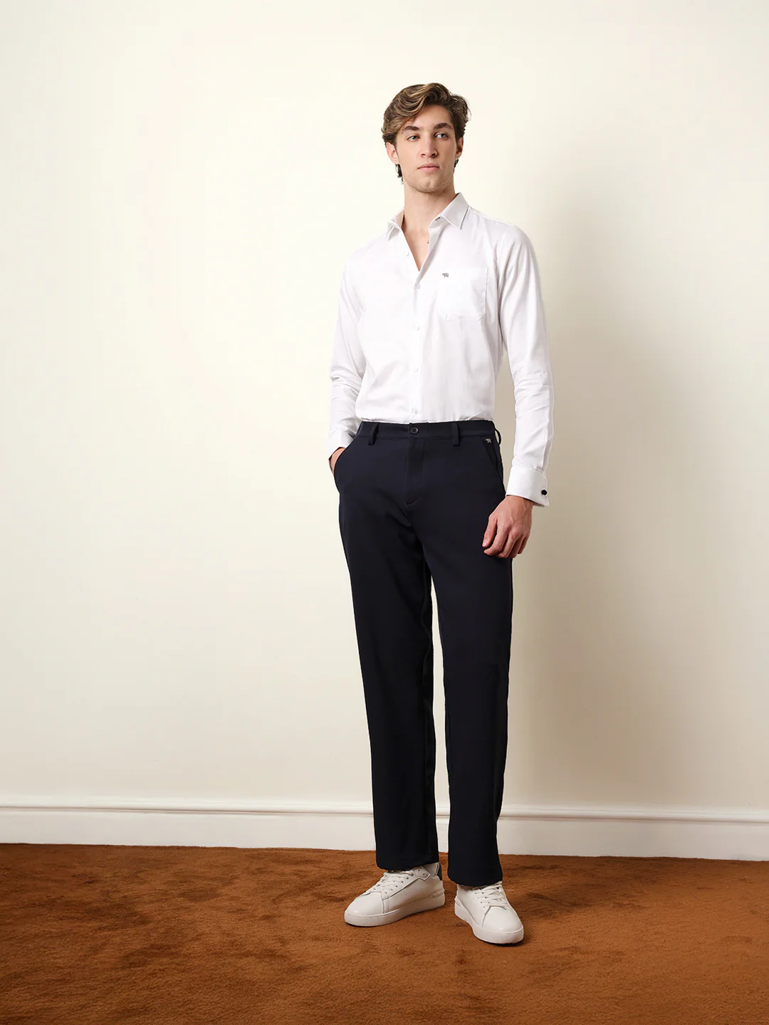 Men Solid Casual Full-Sleeve Shirt - Image 8