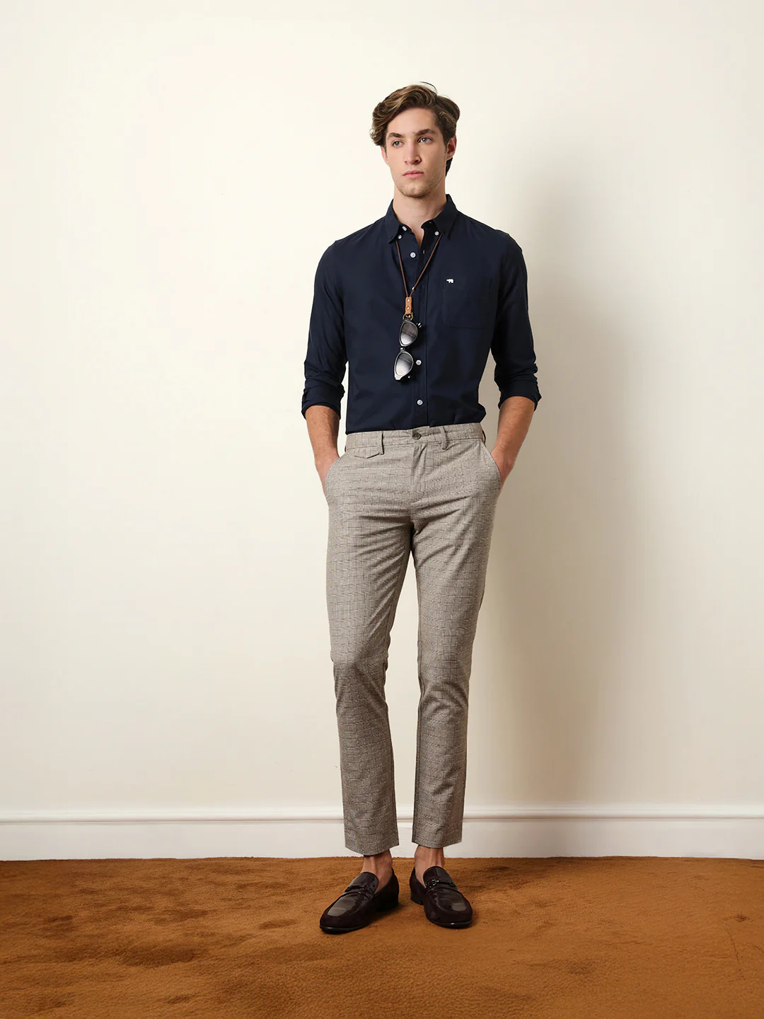 Men Solid Casual Full-Sleeve Shirt - Image 2