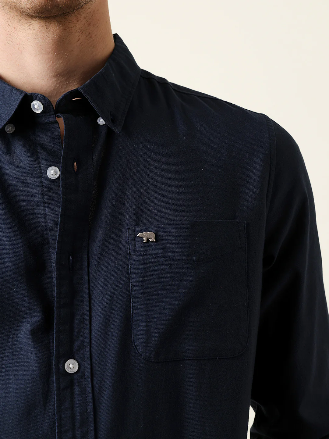 Men Solid Casual Full-Sleeve Shirt - Image 6