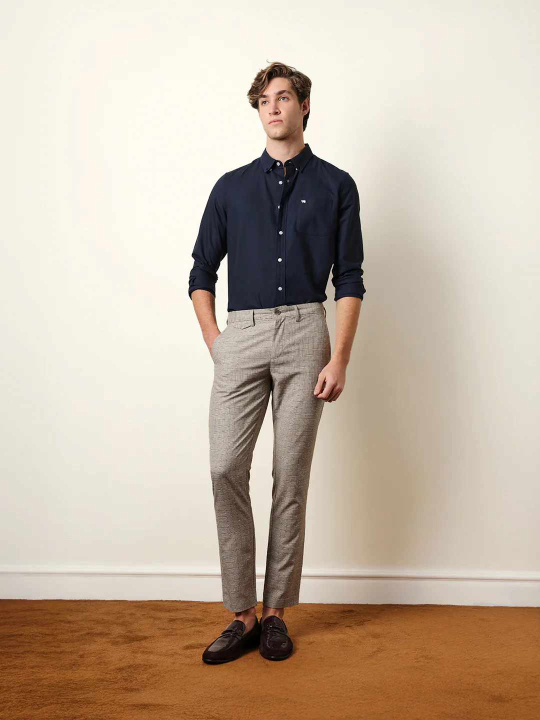 Men Solid Casual Full-Sleeve Shirt - Image 8