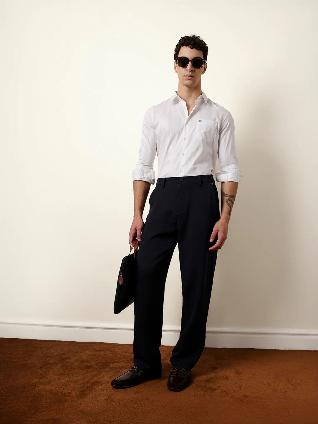 Men Solid Casual Full-Sleeve Shirt - Image 2
