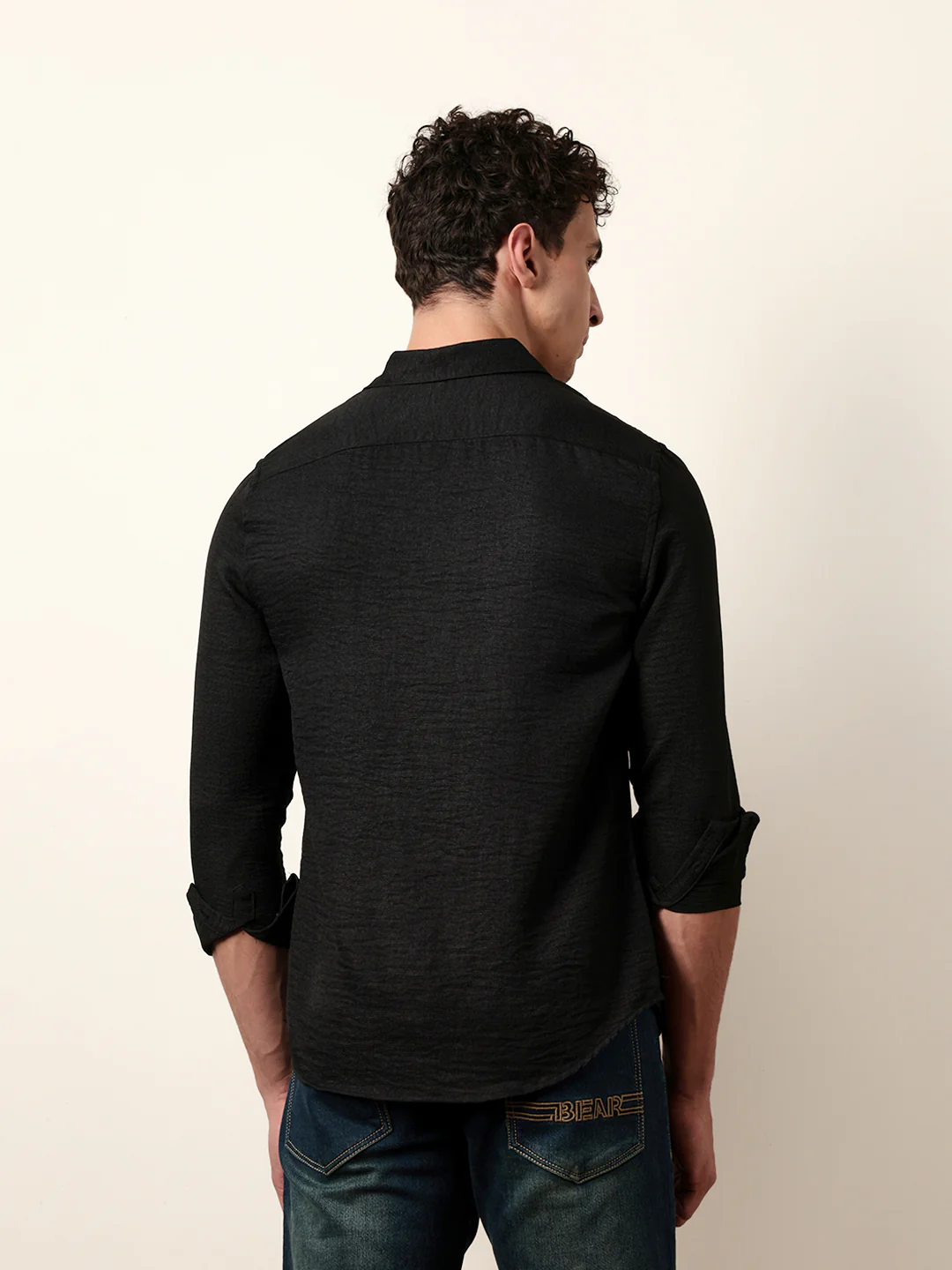 Men Solid Casual Full-Sleeve Shirt - Image 6
