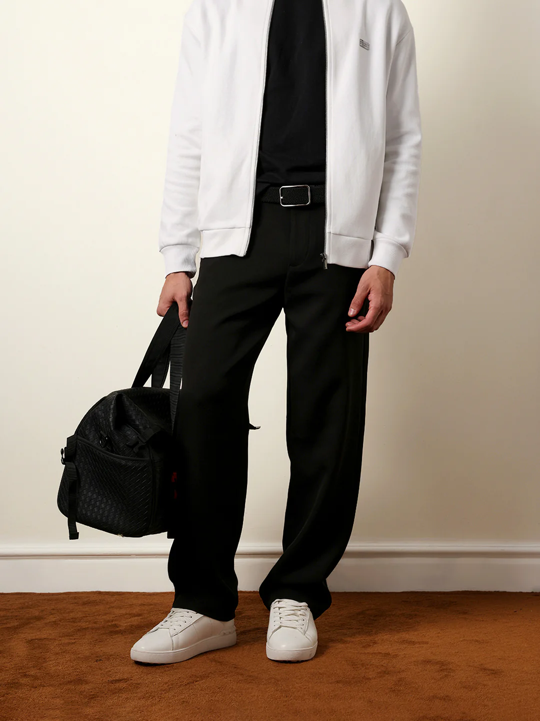 Men Solid Casual Trouser - Image 2
