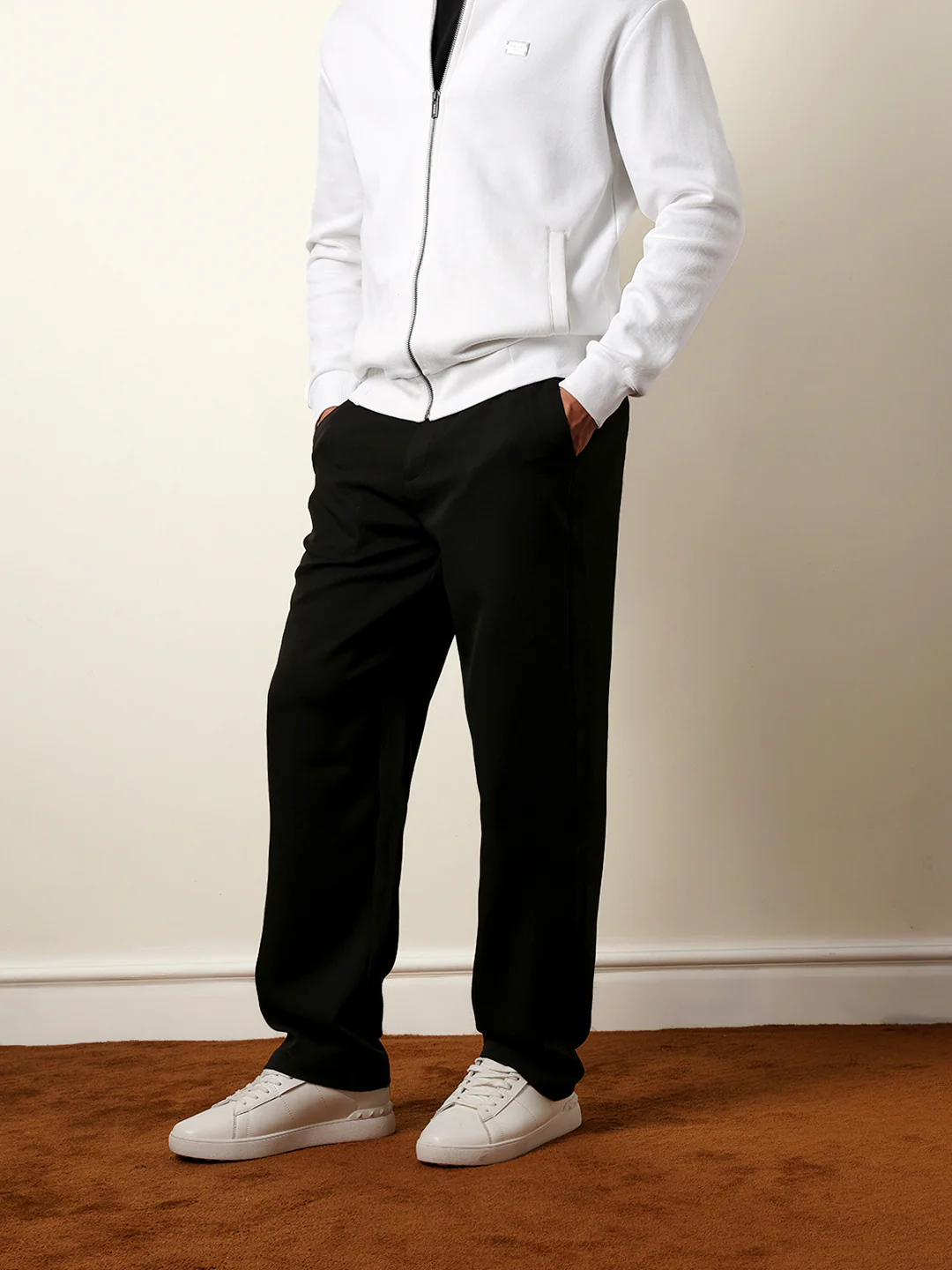 Men Solid Casual Trouser - Image 4