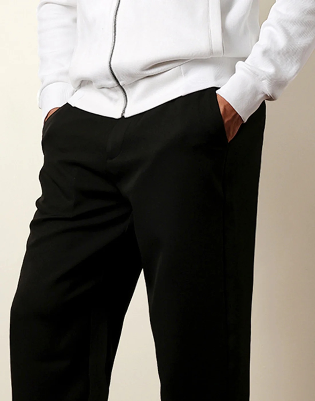 Men Solid Casual Trouser - Image 6