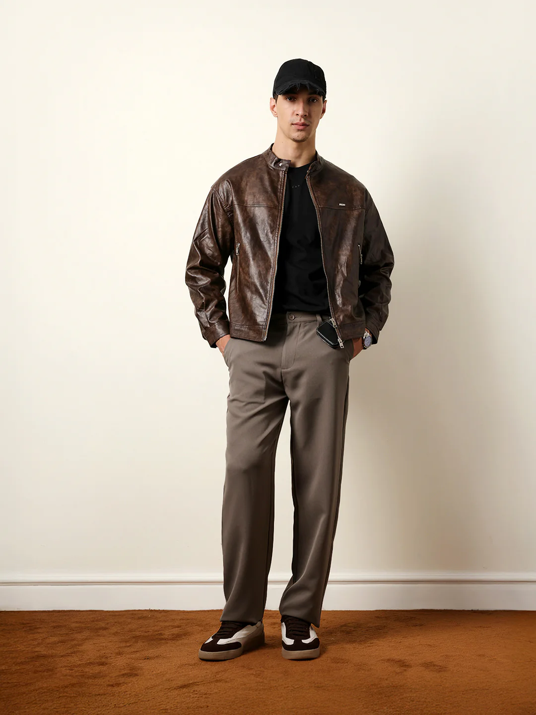 Men Solid Casual Trouser - Image 2