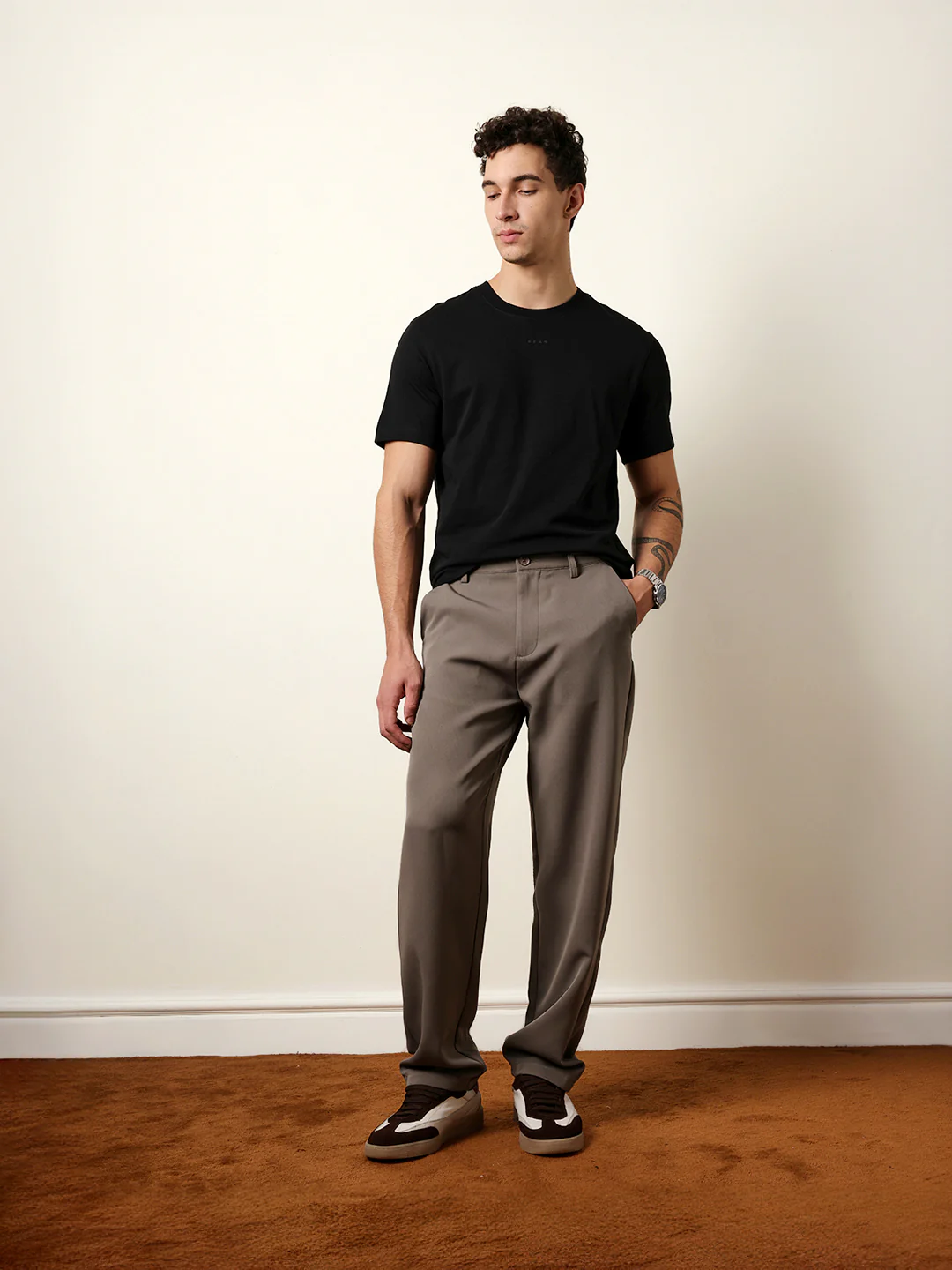 Men Solid Casual Trouser - Image 8