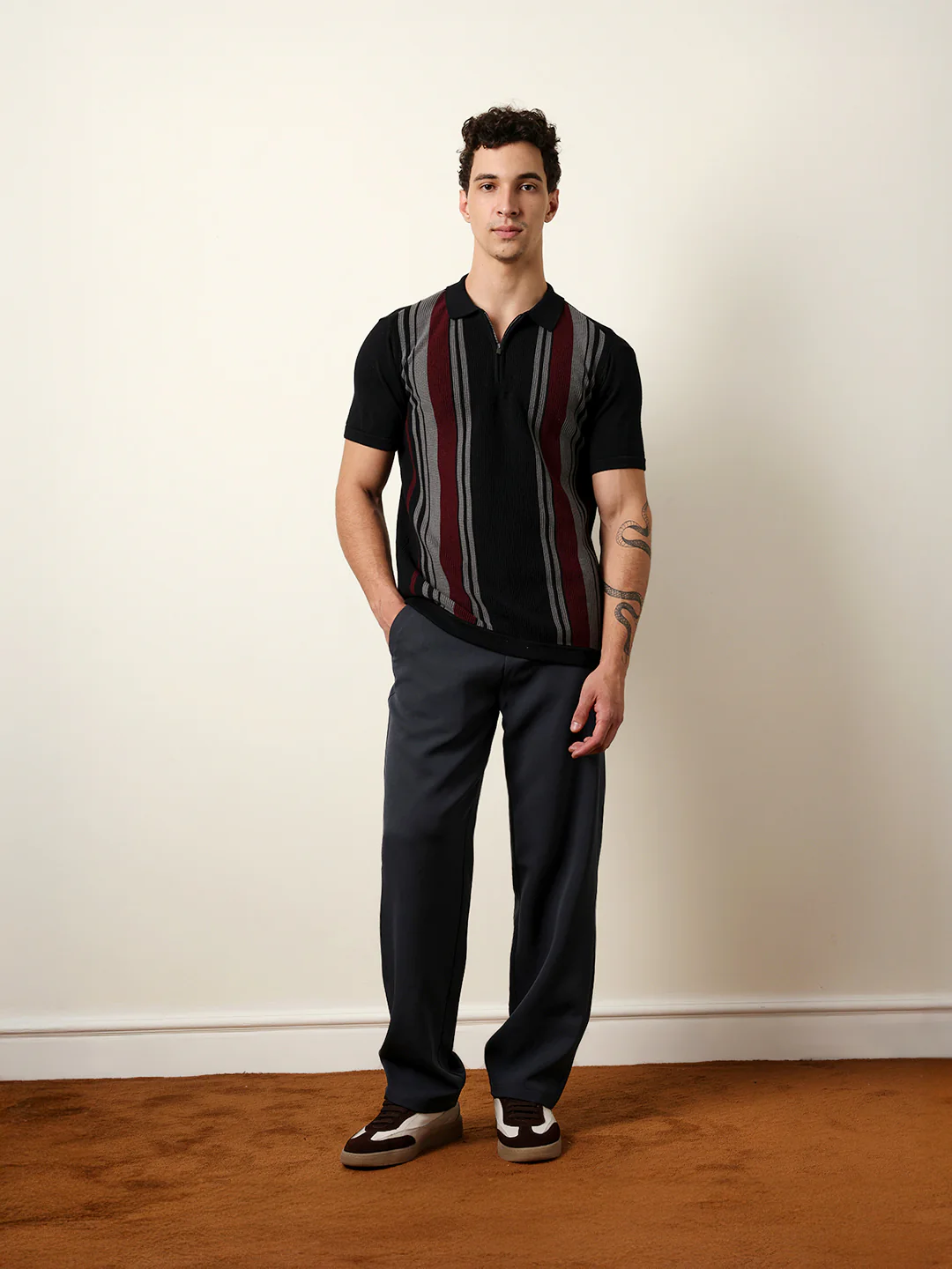Men Solid Casual Trouser - Image 8