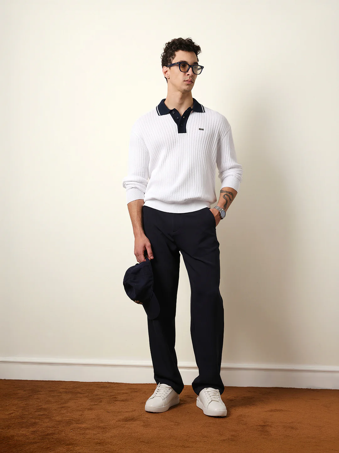 Men Solid Casual Trouser - Image 2