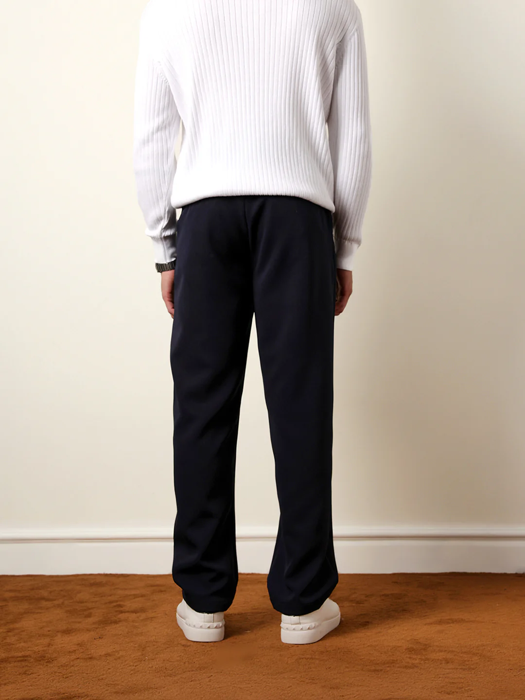 Men Solid Casual Trouser - Image 7