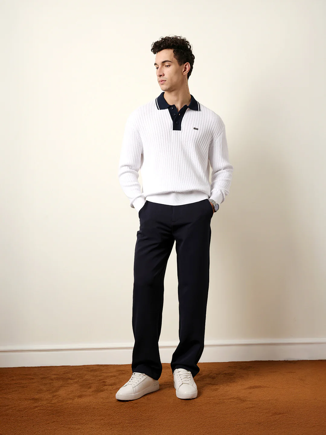 Men Solid Casual Trouser - Image 8