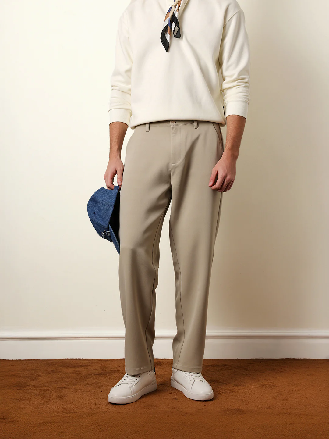 Men Solid Casual Trouser