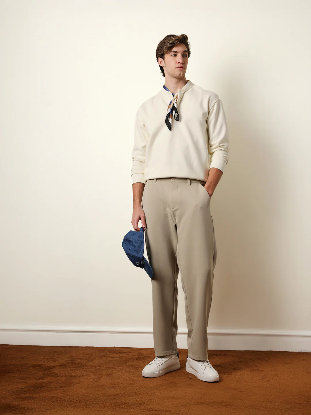 Men Solid Casual Trouser - Image 2