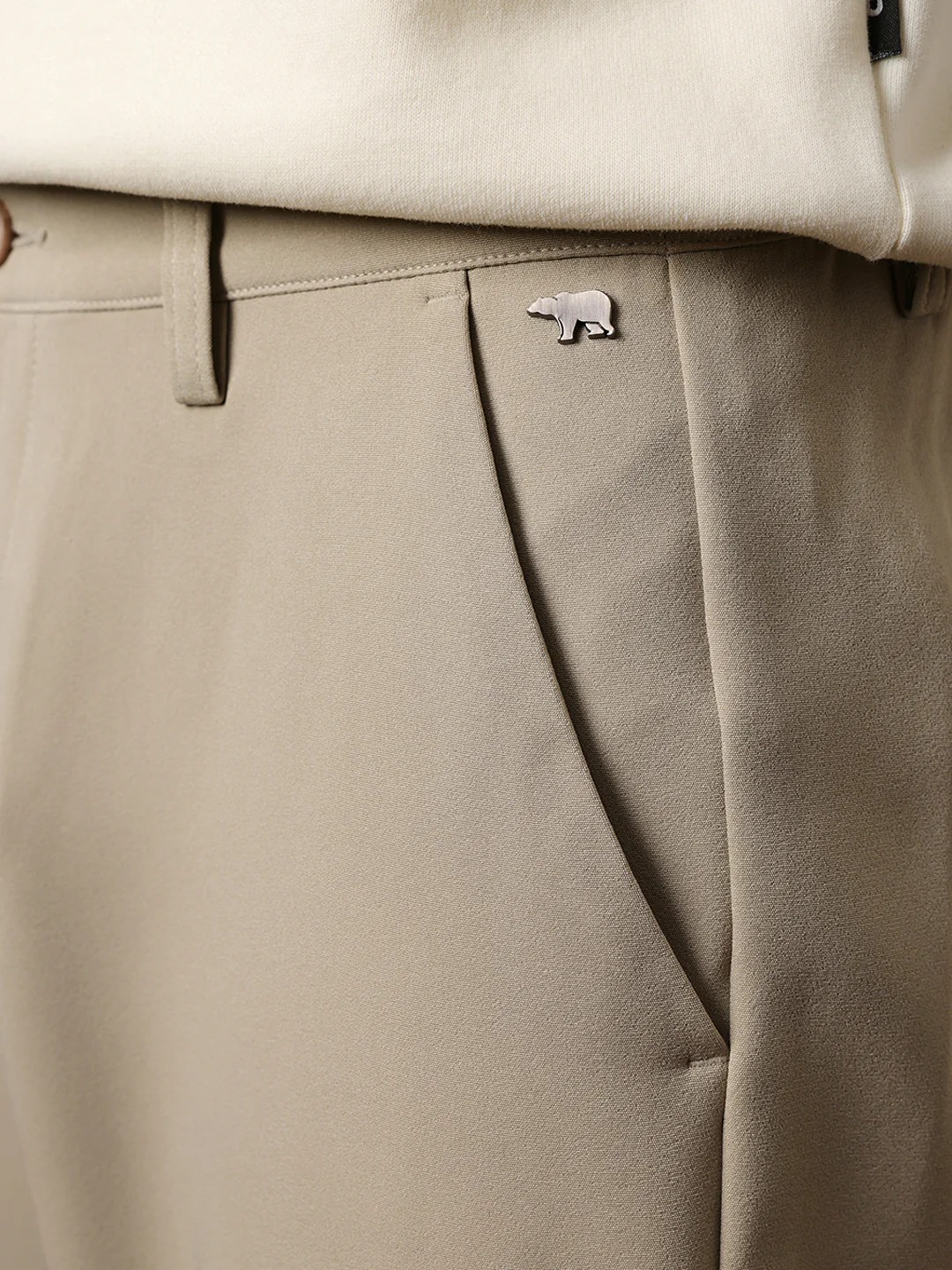 Men Solid Casual Trouser - Image 6