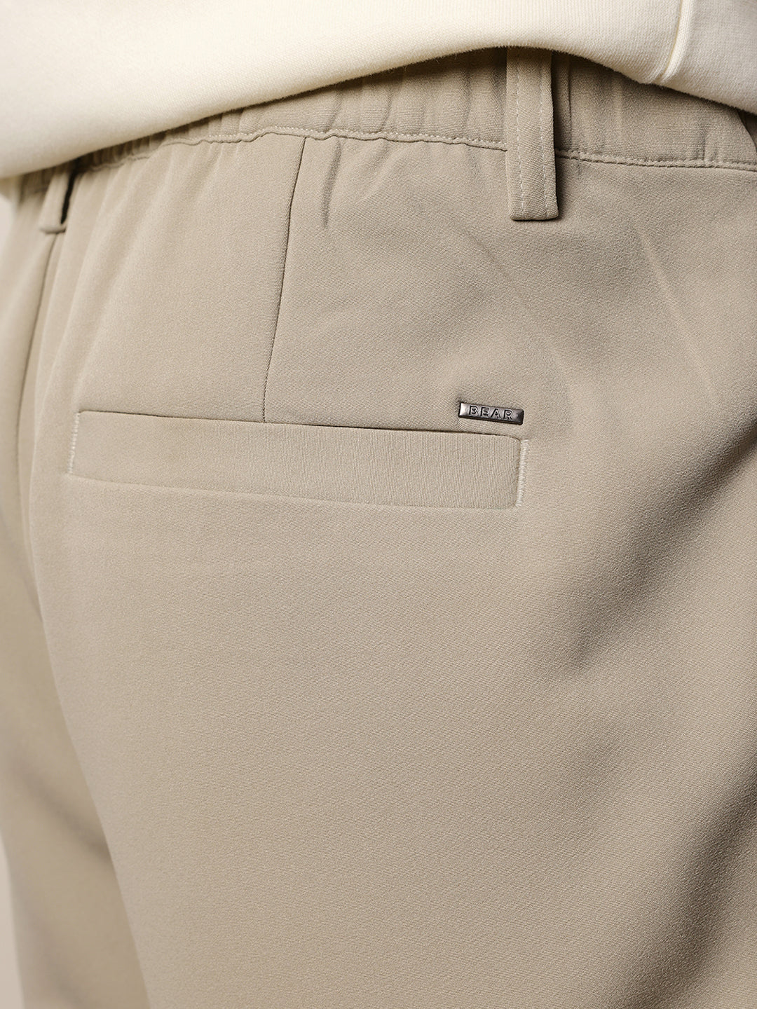 Men Solid Casual Trouser - Image 7
