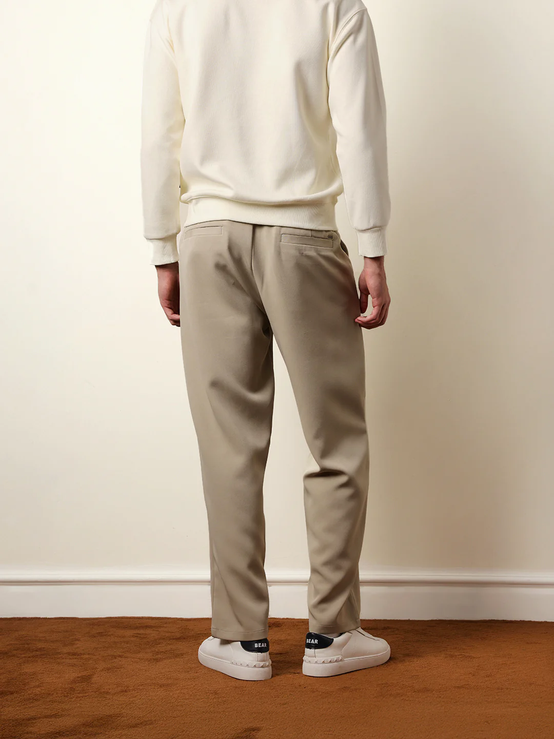 Men Solid Casual Trouser - Image 8