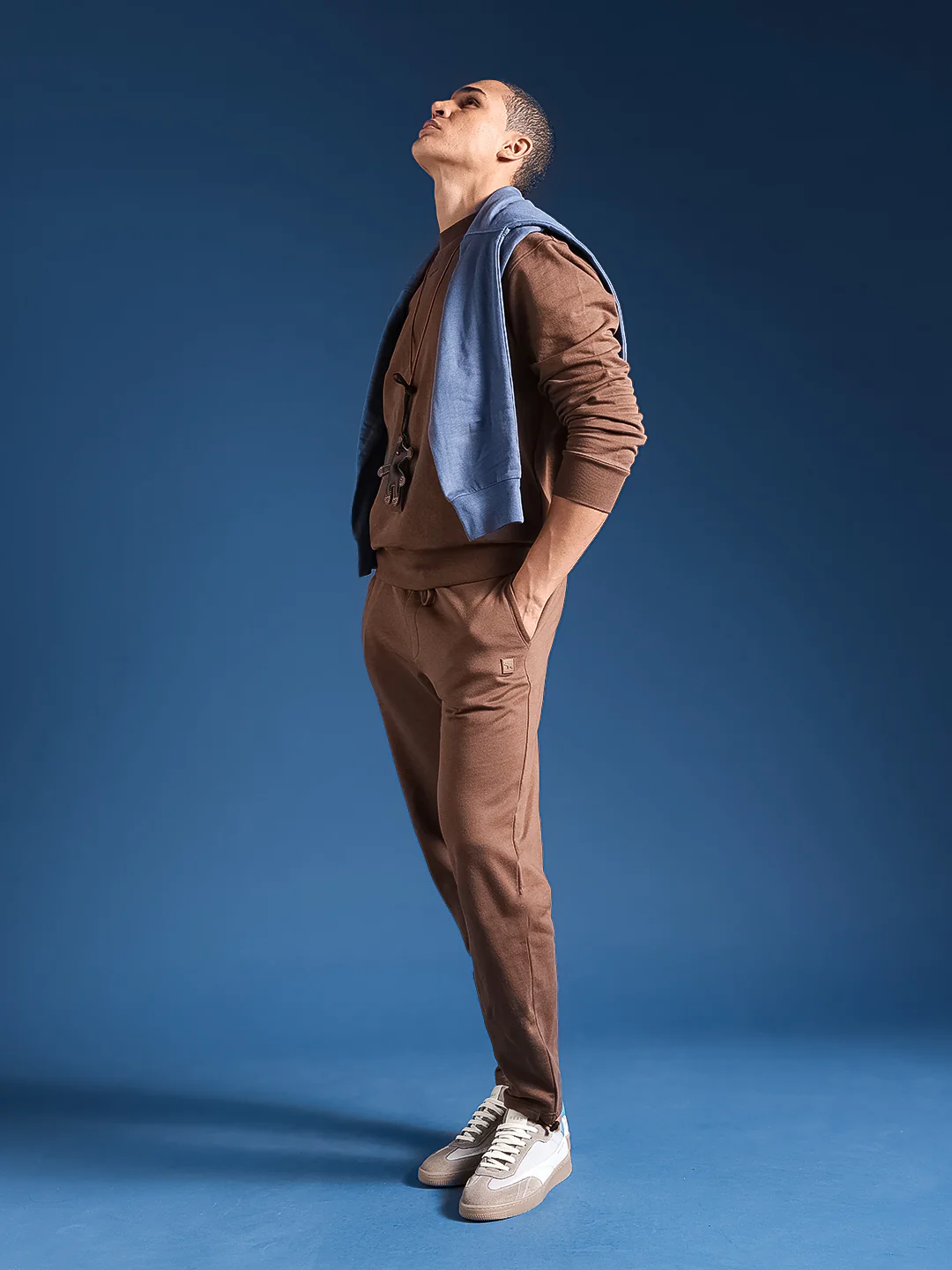 Men Solid Cotton Relaxed Fit Jogger - Image 8