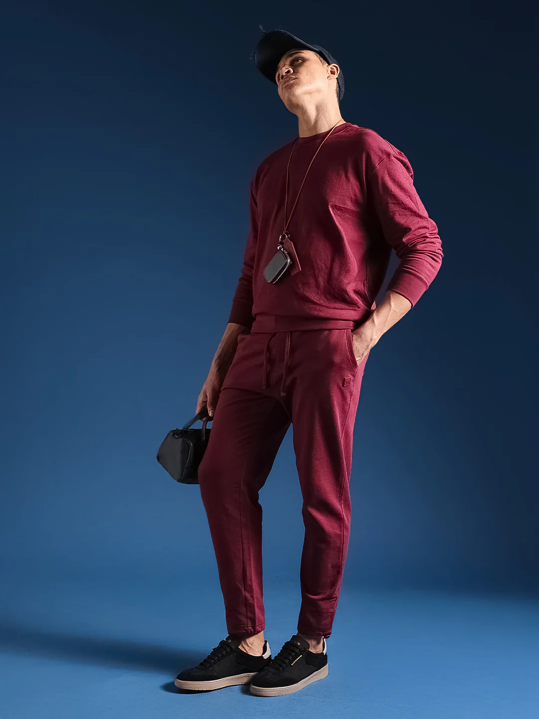 Men Solid Cotton Relaxed Fit Jogger - Image 7
