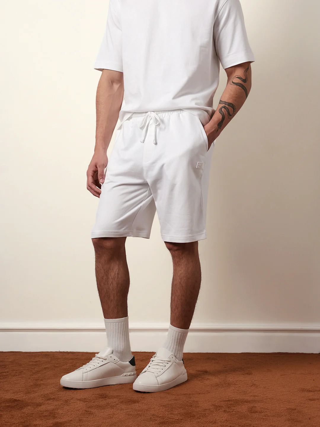 Men Solid Cotton Shorts - Image 4