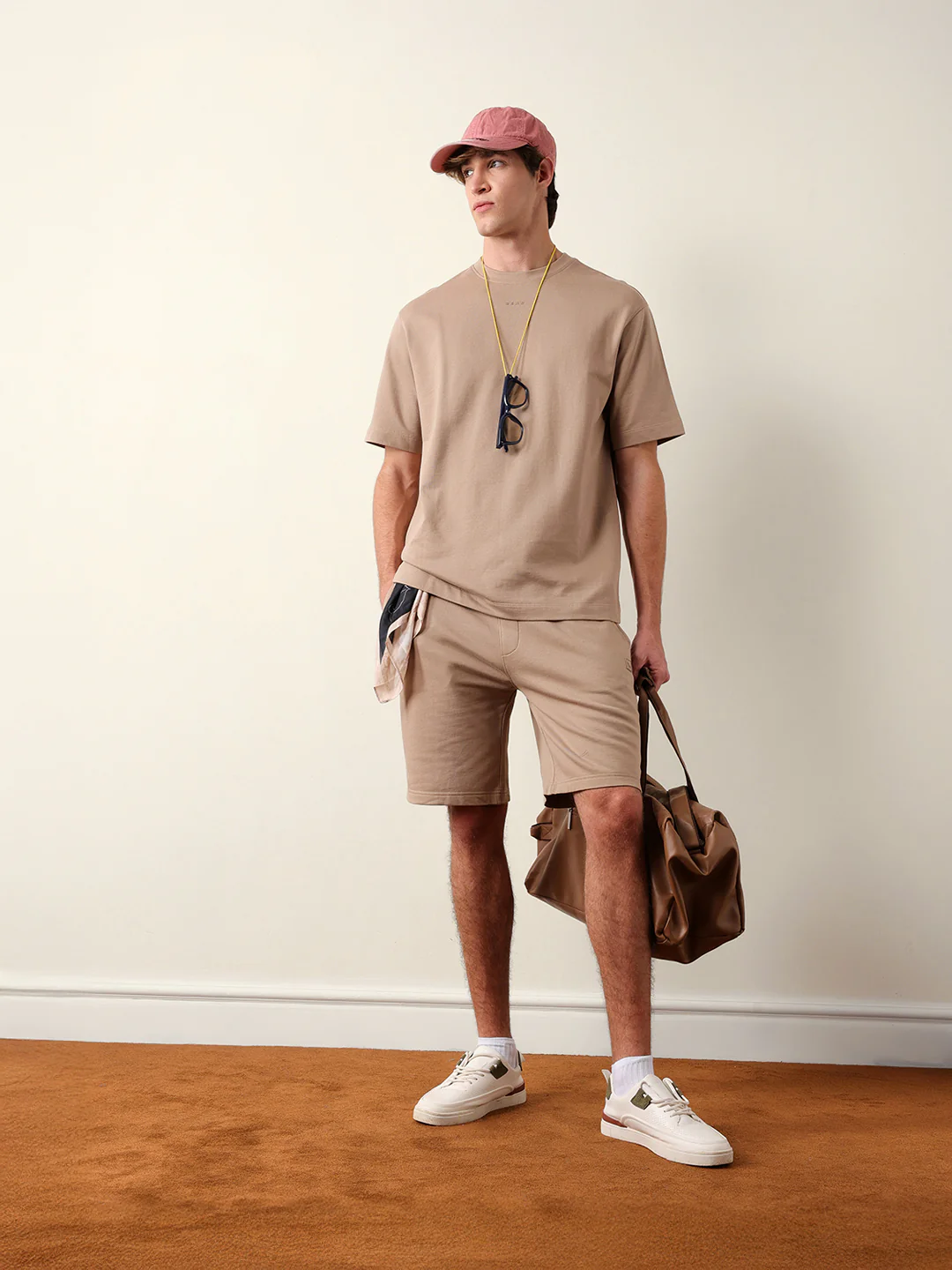 Men Solid Cotton Shorts - Image 2