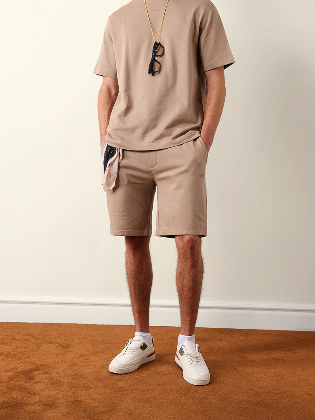 Men Solid Cotton Shorts - Image 3