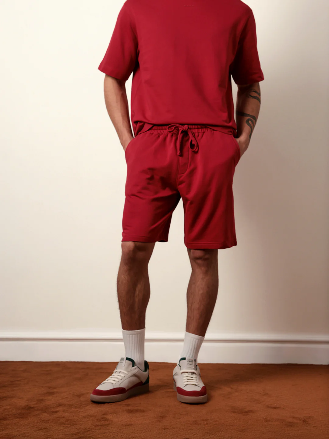 Men Solid Cotton Shorts - Image 3