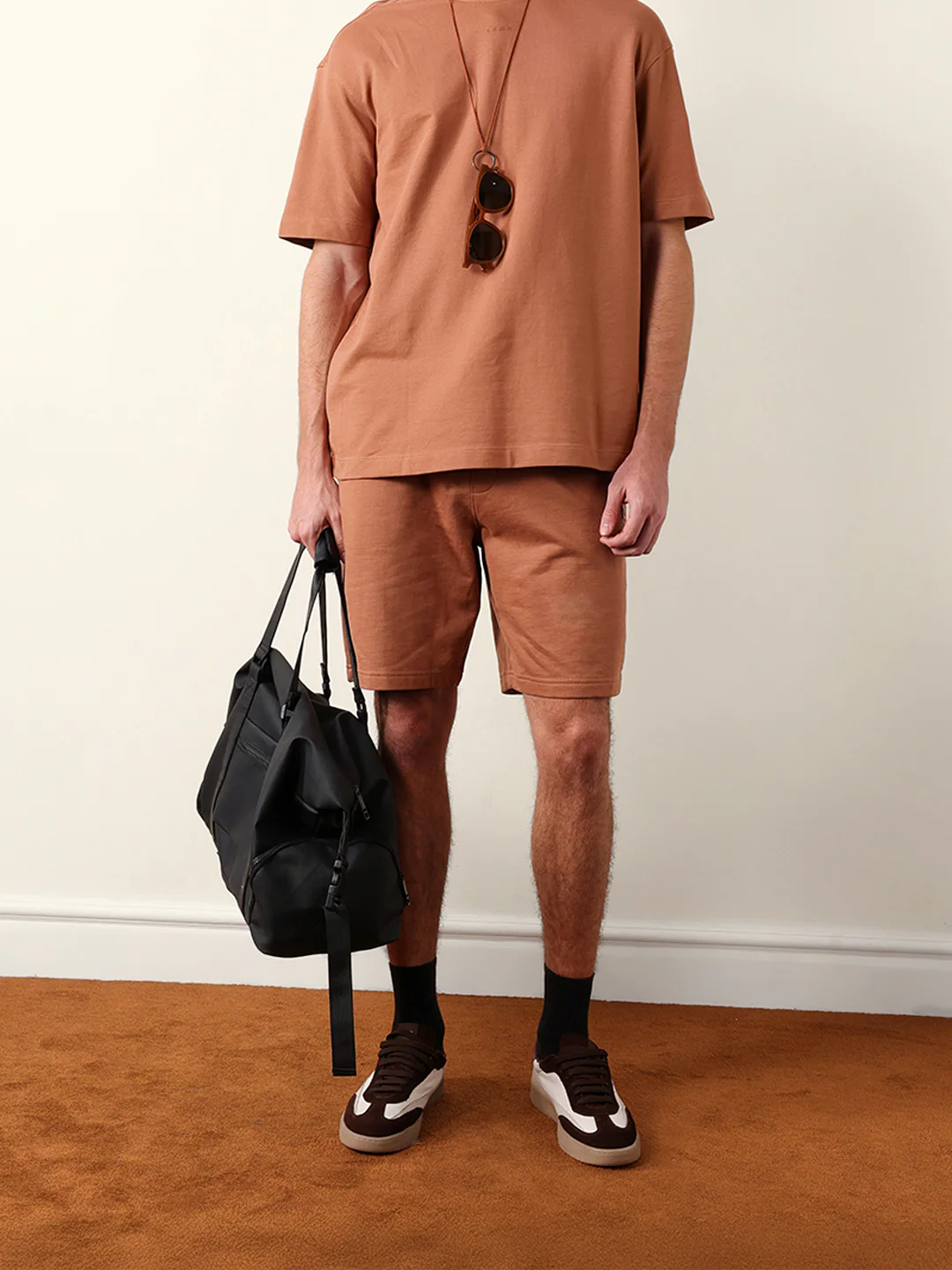 Men Solid Cotton Shorts - Image 3