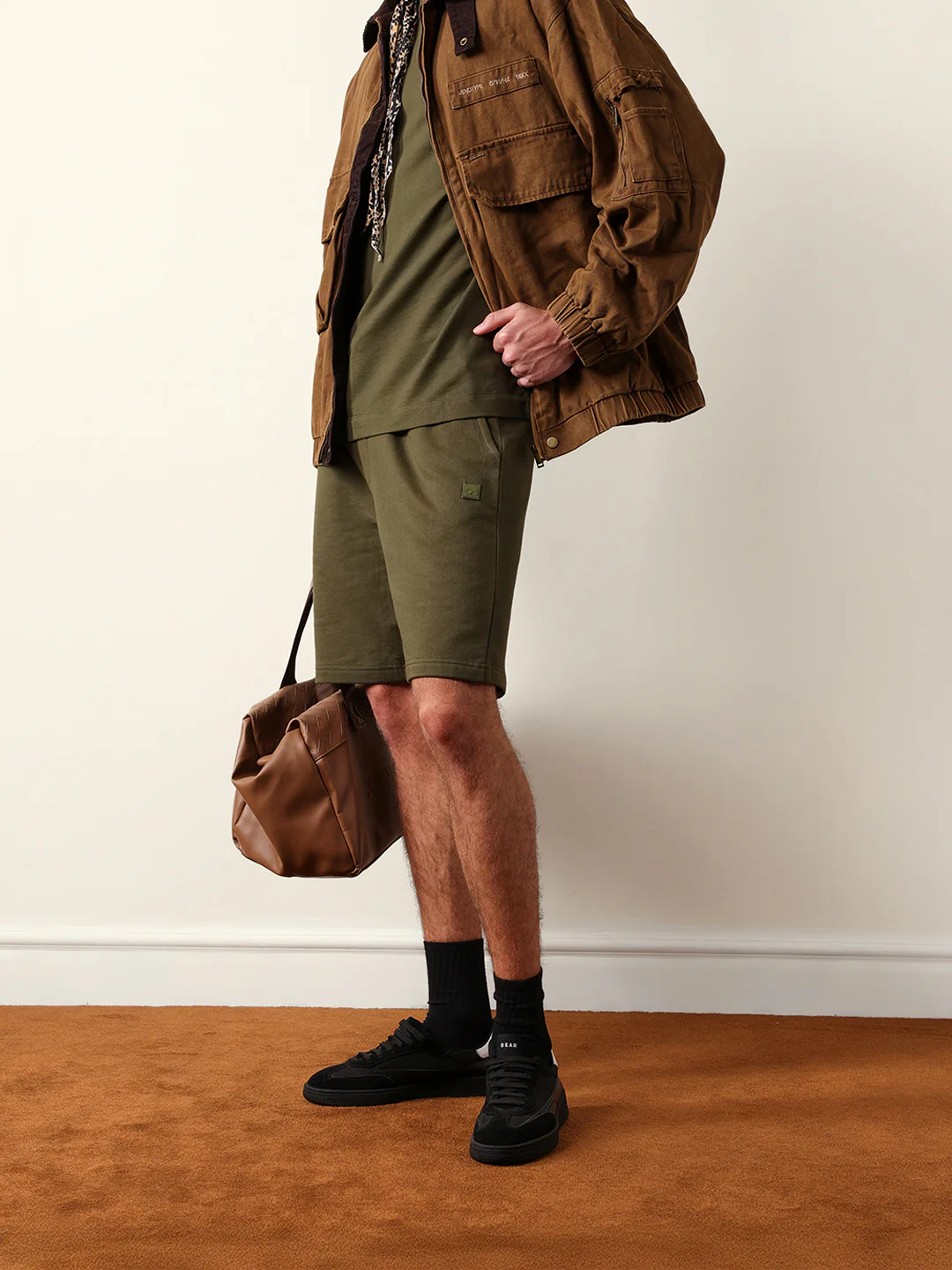 Men Solid Cotton Shorts