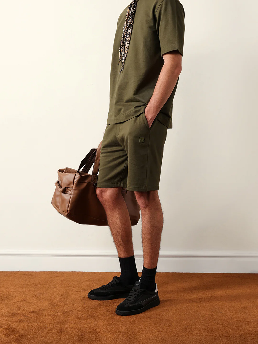 Men Solid Cotton Shorts - Image 4