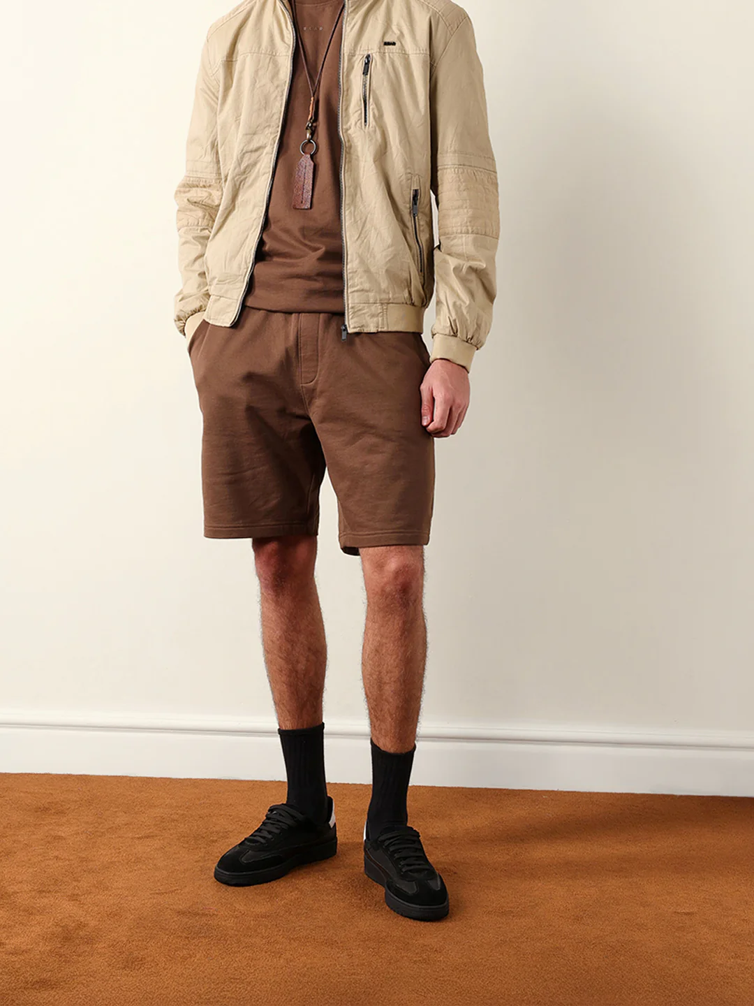 Men Solid Cotton Shorts - Image 3