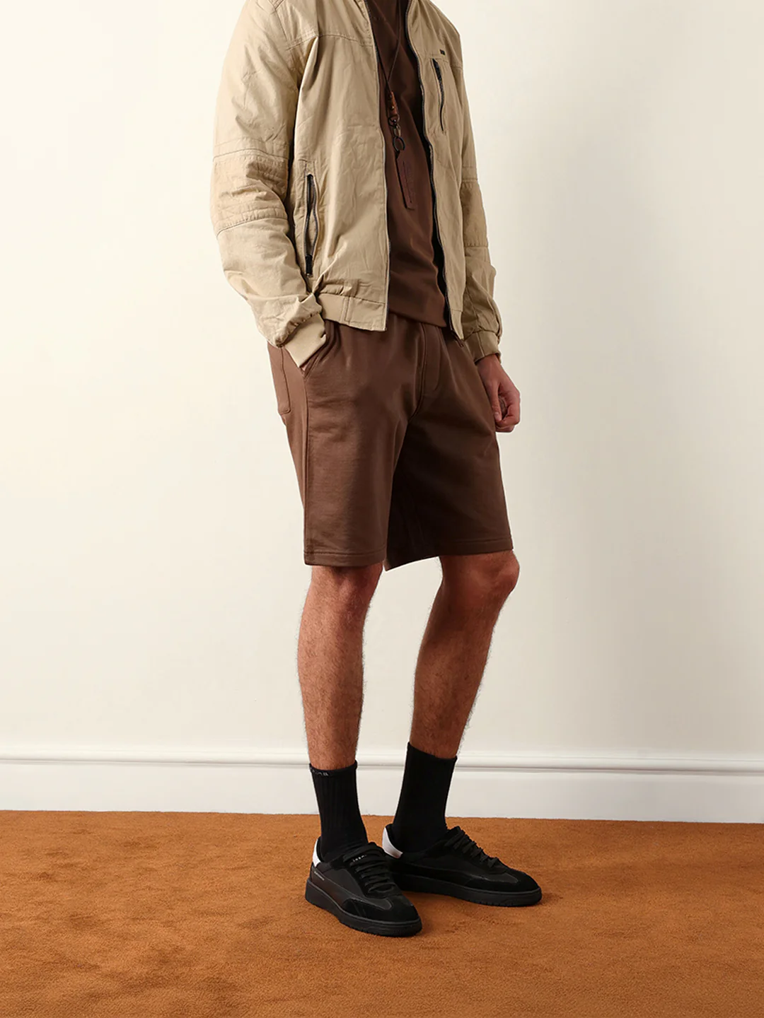Men Solid Cotton Shorts - Image 5
