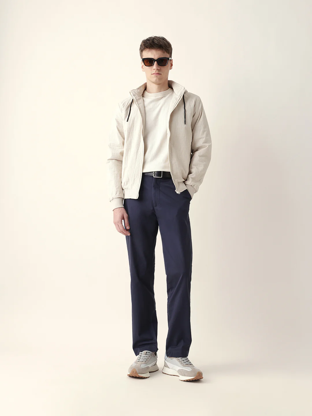 Men Solid Formal Trouser - Image 2