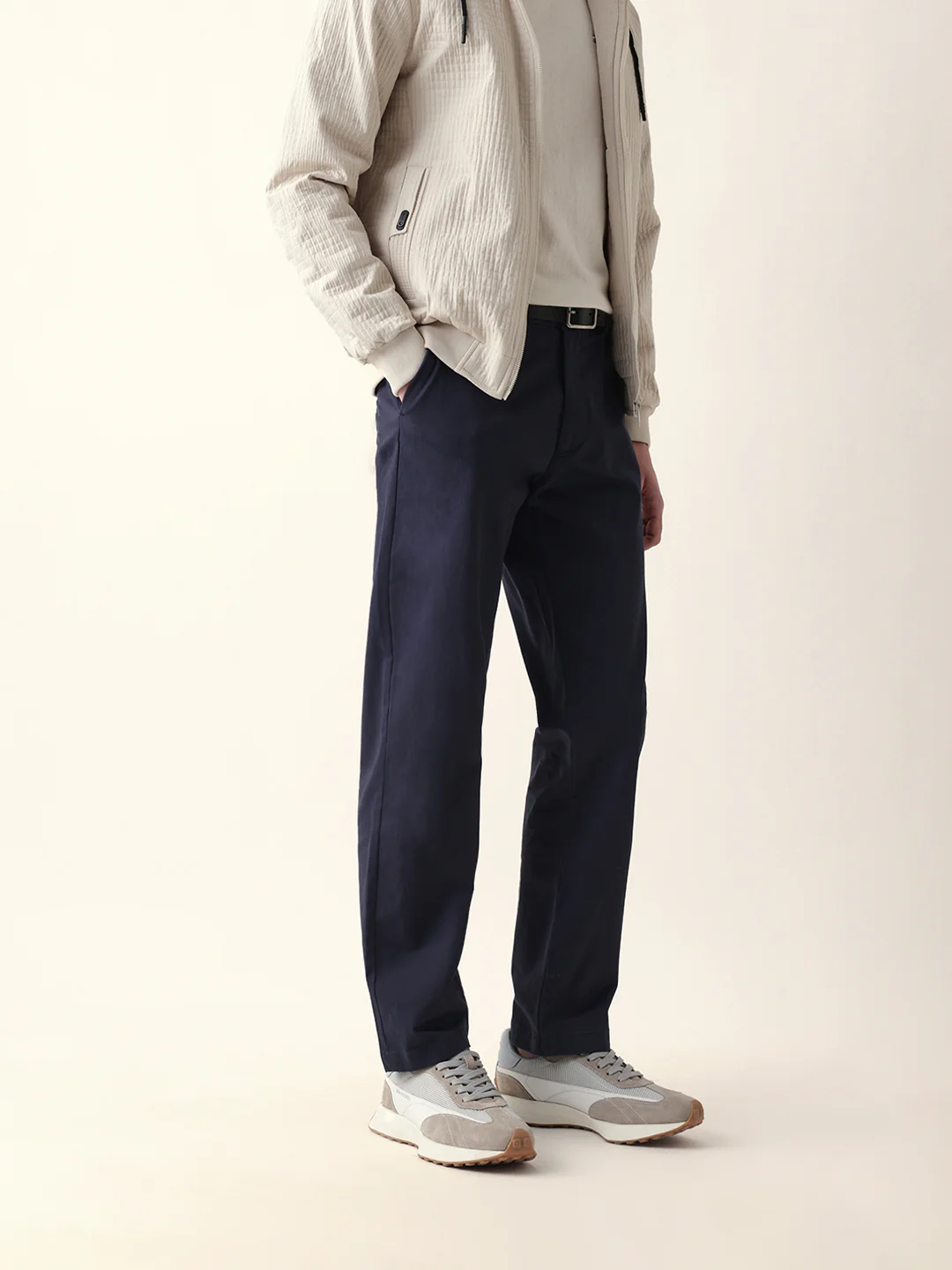 Men Solid Formal Trouser - Image 4