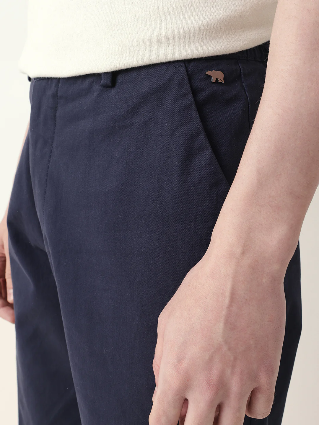 Men Solid Formal Trouser - Image 5