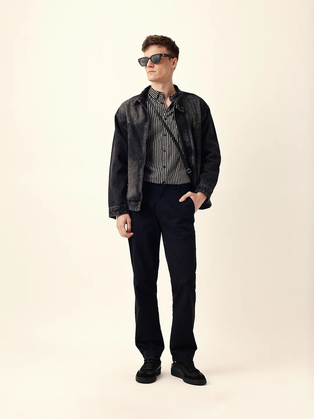 Men Solid Formal Trouser - Image 2