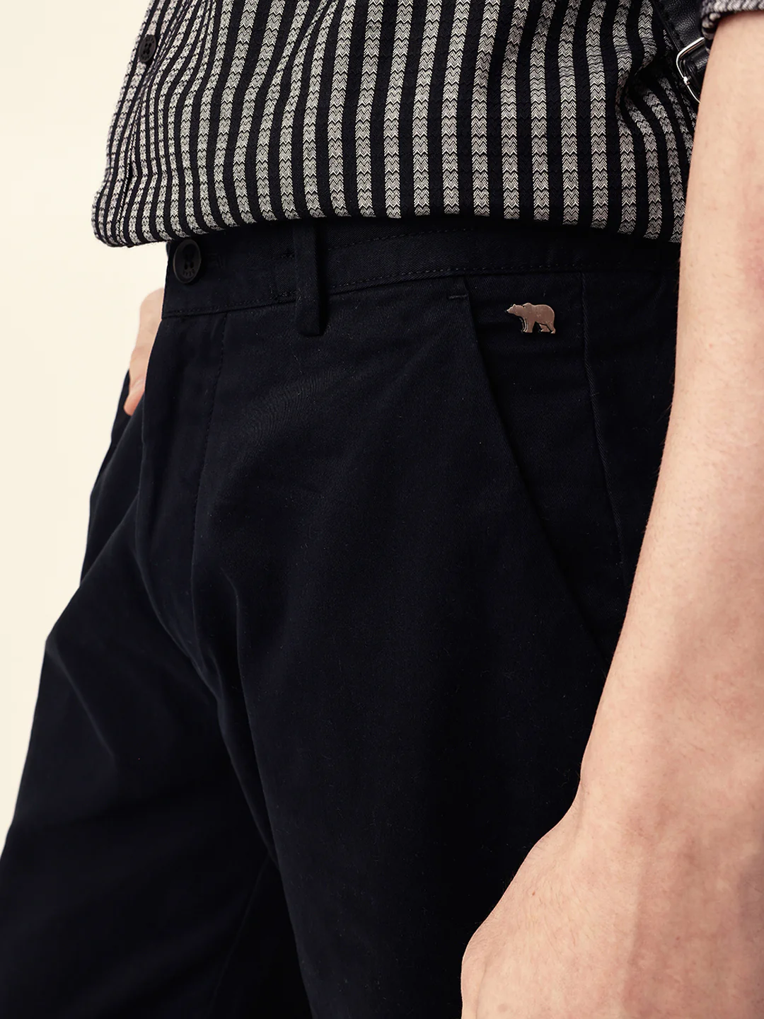Men Solid Formal Trouser - Image 5