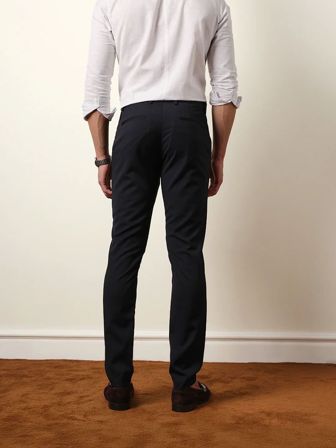 Men Solid Formal Trouser - Image 8
