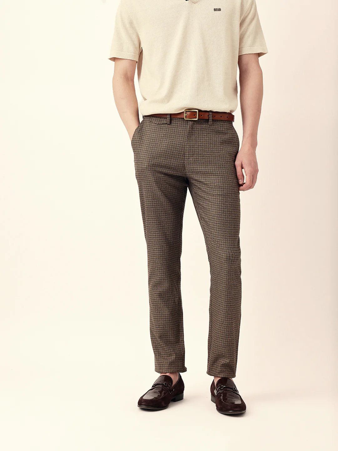 Men Solid Formal Trouser