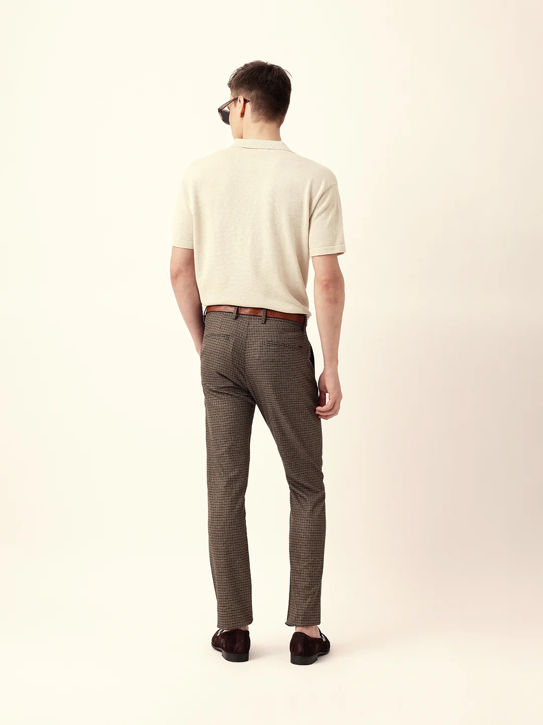 Men Solid Formal Trouser - Image 5